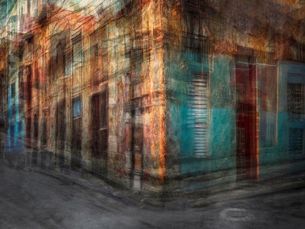 Vibrant Old City Corner by Roxana Labagnara — canvas wall art