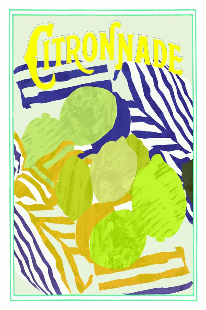 Citronnade Freshness by cartissi — canvas wall art