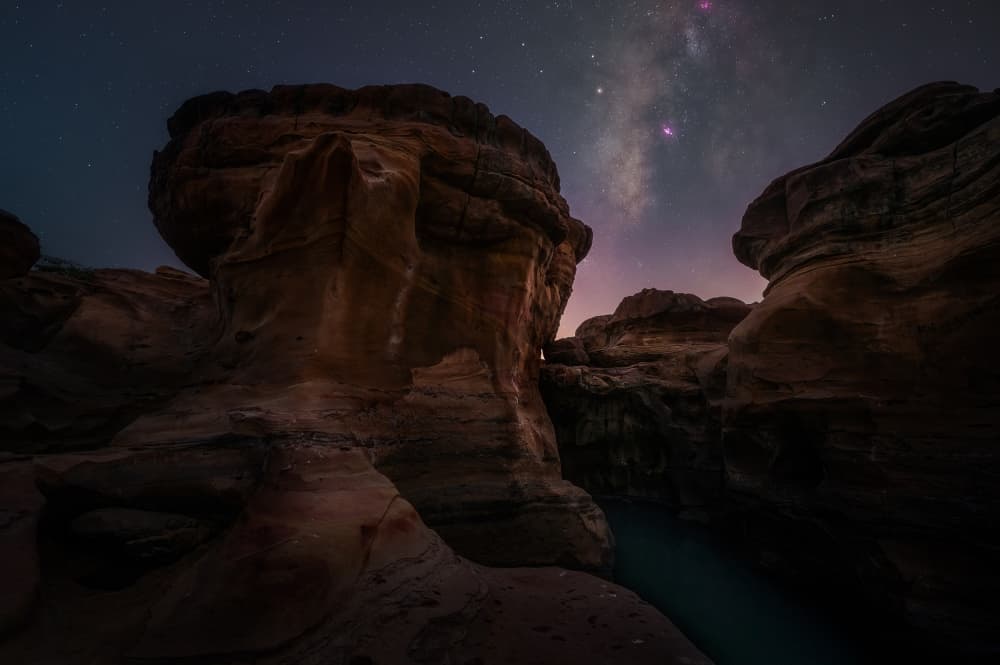 Milky Way Canyon by SANDEEP MATHUR — canvas wall art
