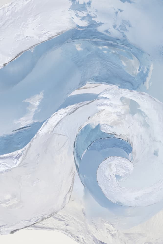 Swirling Blue Ice