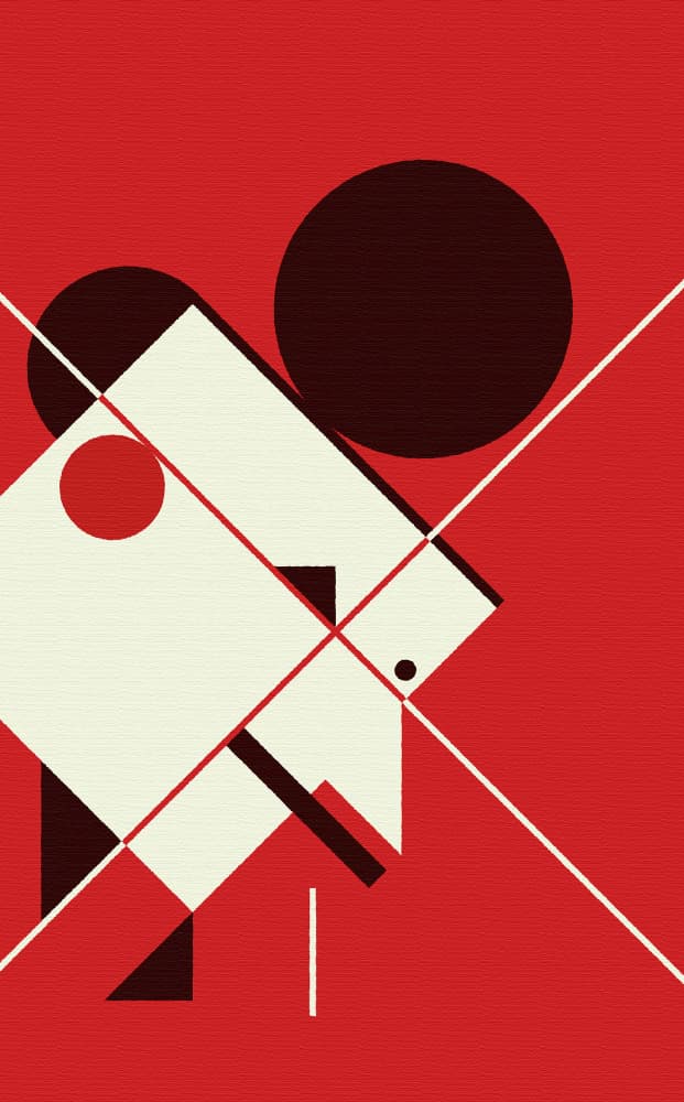 Bold Modern Geometry by Rafa Mateo — canvas wall art