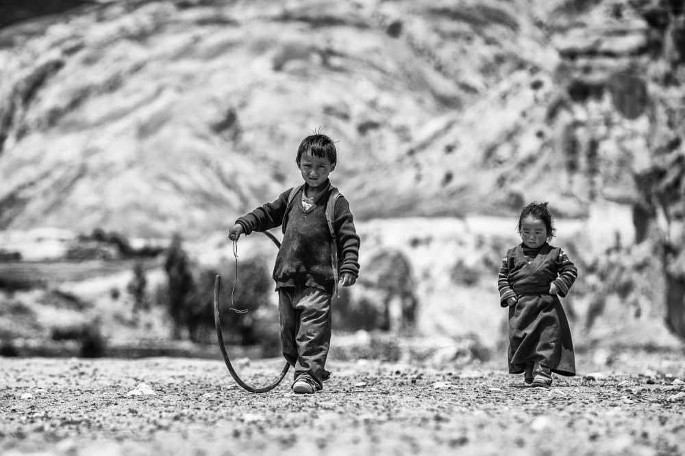 Rural Childhood Steps by Goran Jovic — canvas wall art
