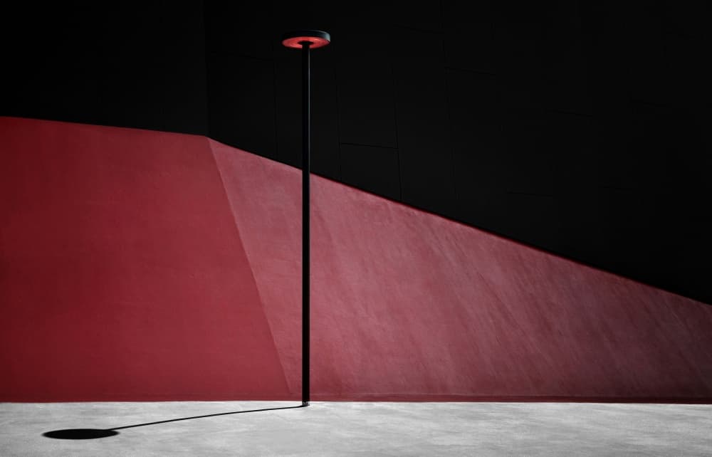 Stark Red Light by Samanta Krivec — canvas wall art