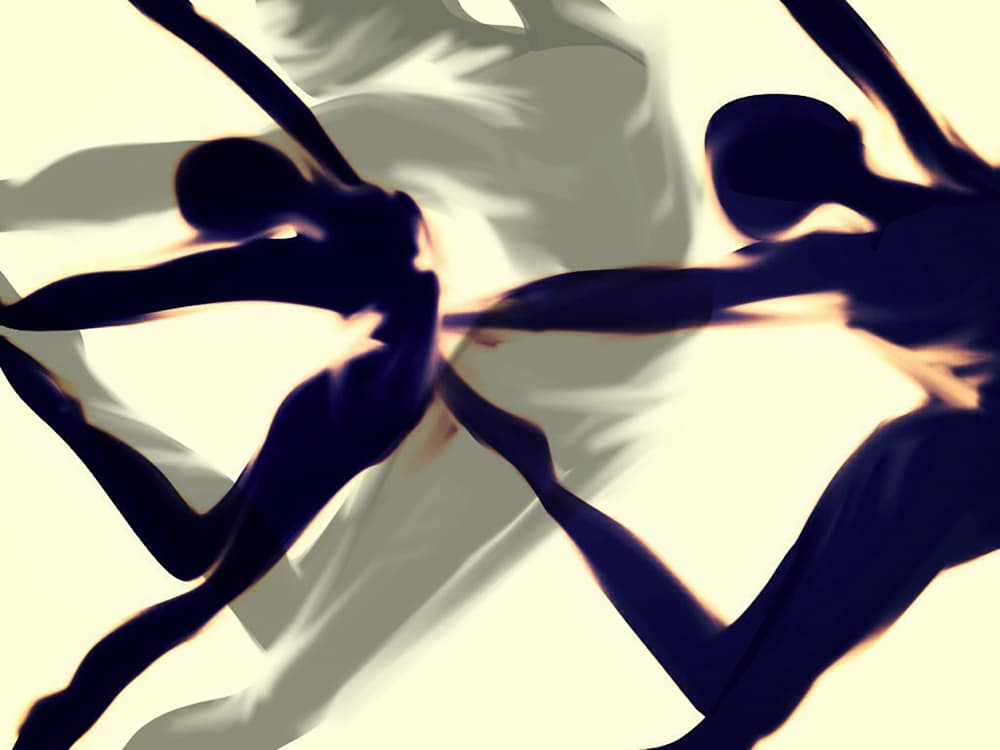 Silhouettes in Motion by Jocelyn Wortley — canvas wall art