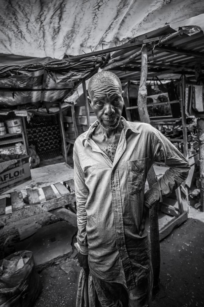 Old Man's Gaze by Pavol Stranak — canvas wall art