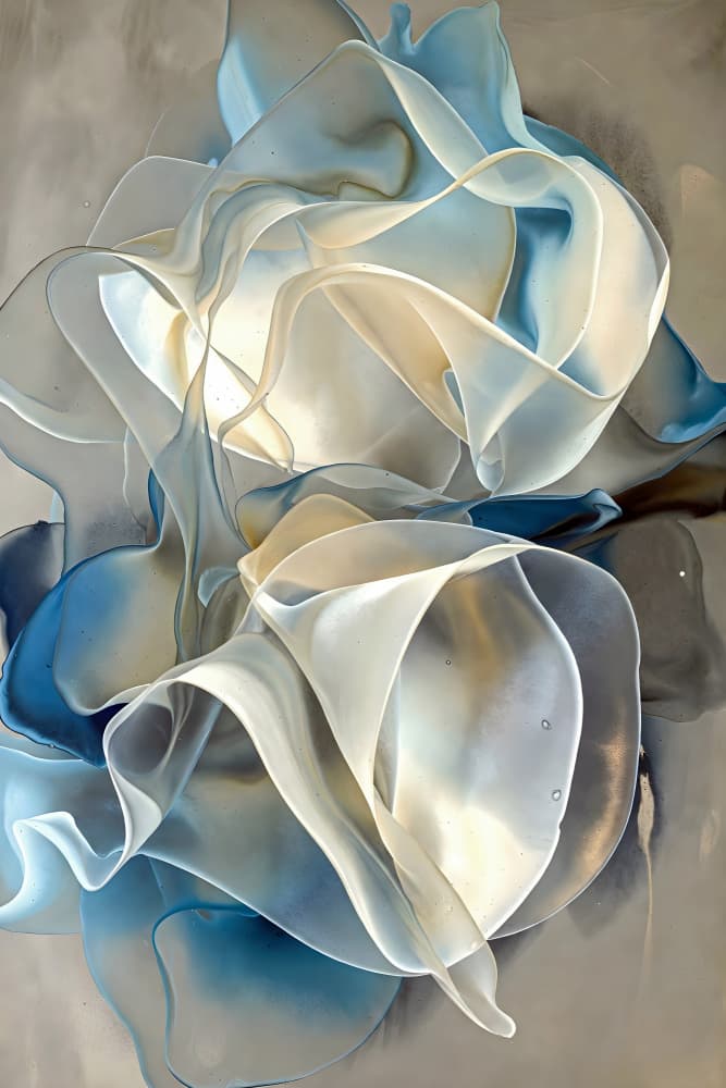 Soft Fluid Movement by Miguel Bruzual — canvas wall art