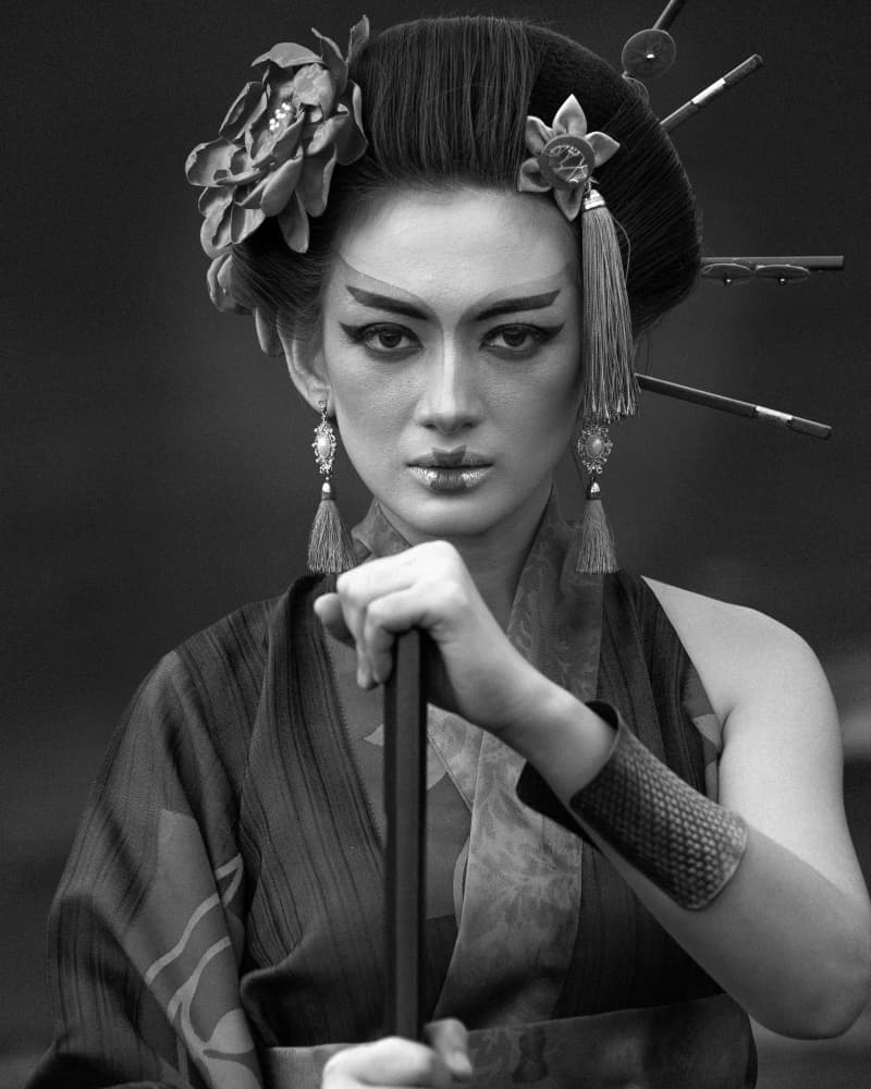 Intense Geisha Warrior by Arief Siswandhono — canvas wall art