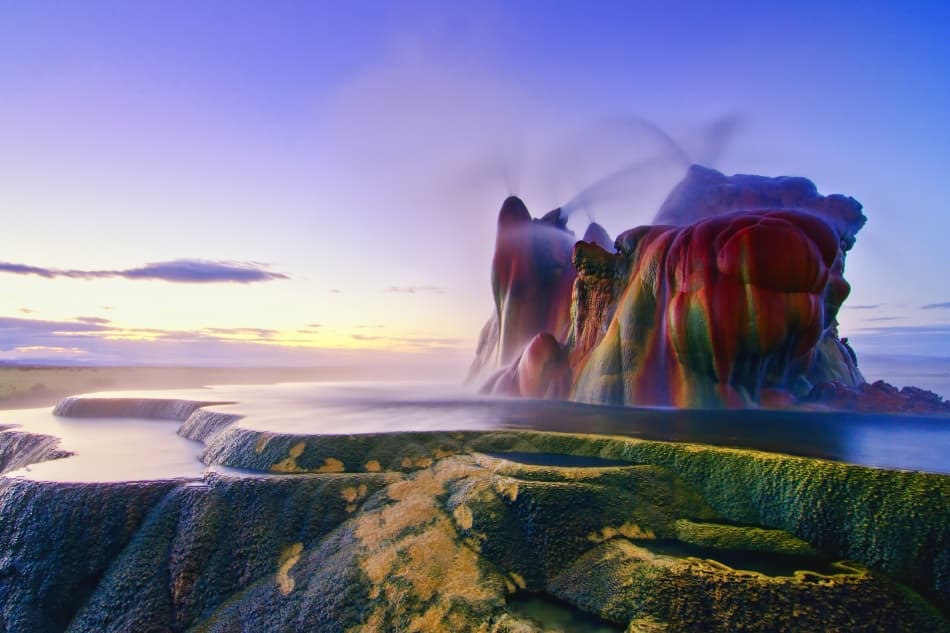 Fly Geyser Dawn by Andrew J. Lee — canvas wall art