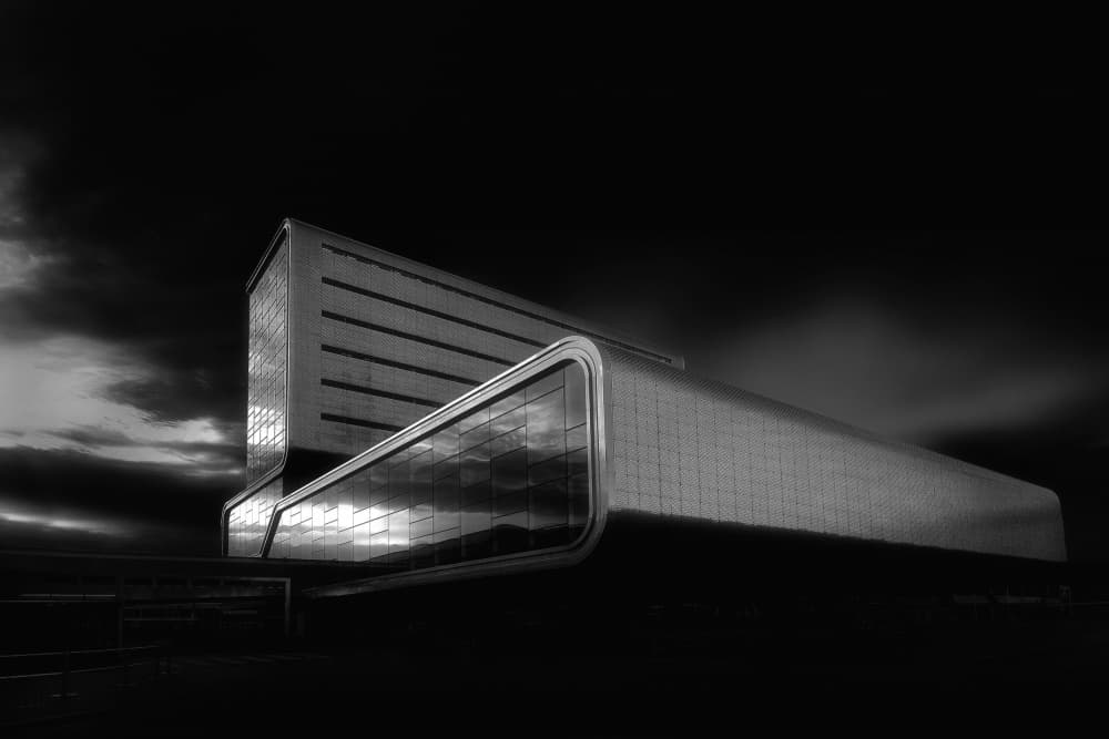 Dark Sky Building by Wilma Wijers Smeets — canvas wall art