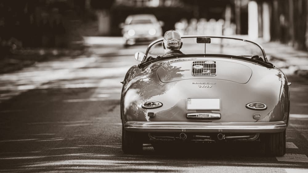 Classic Car Drive by Peter Elling-Jordt — canvas wall art