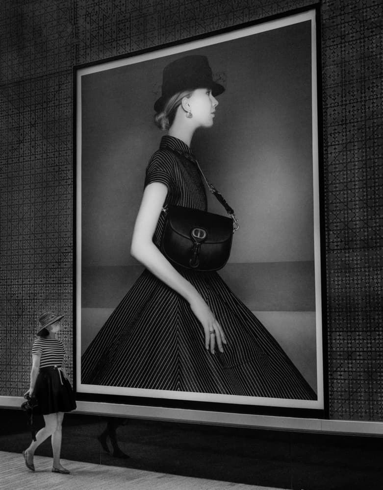 Woman Viewing Fashion Art by Yanny Liu — canvas wall art