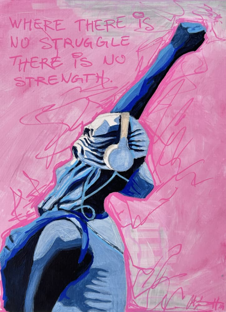 Strength in Struggle by Suzan Habib — canvas wall art