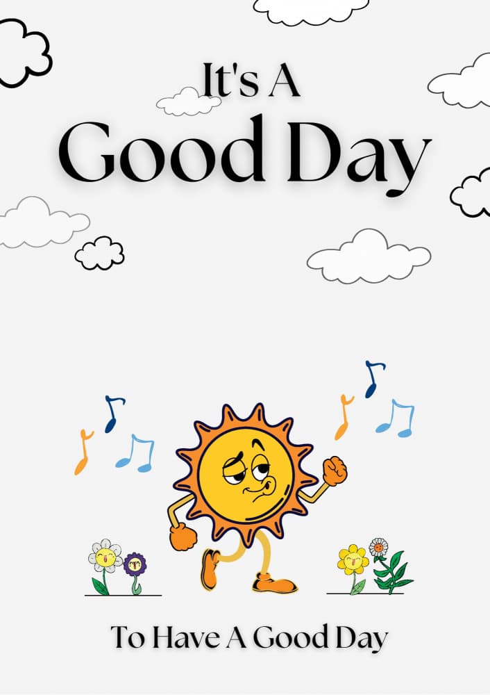 Happy Sun Good Day by Nazma Khokhar — canvas wall art