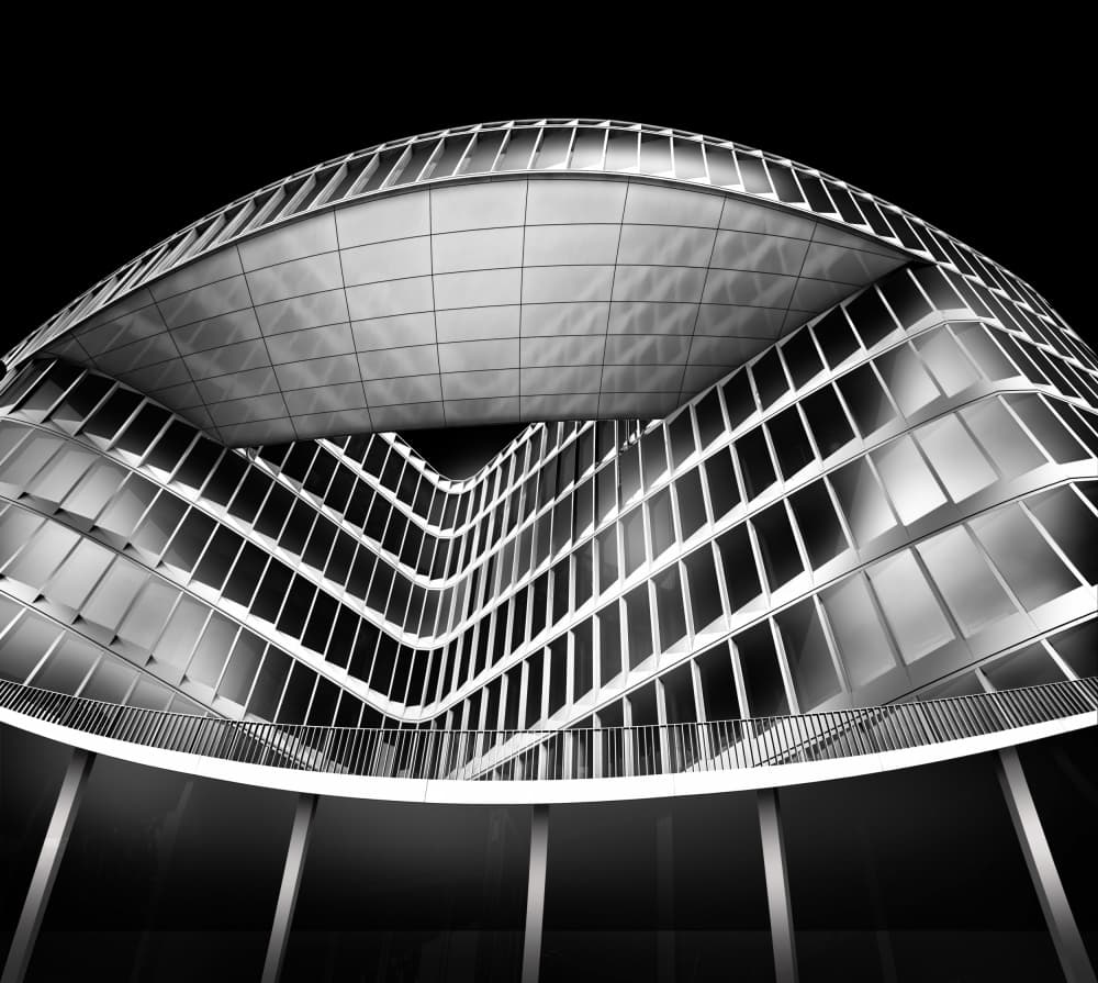 Modern Curved Architecture by jordiegeatorrent — canvas wall art