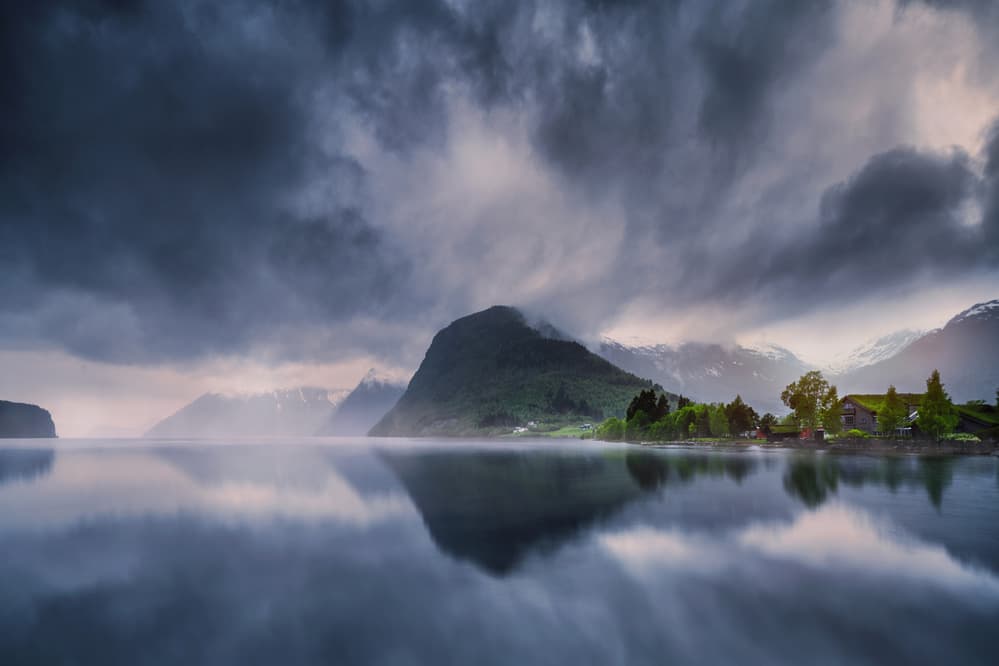 Norwegian Fjord Reflection by Juan Pablo de Miguel — canvas wall art