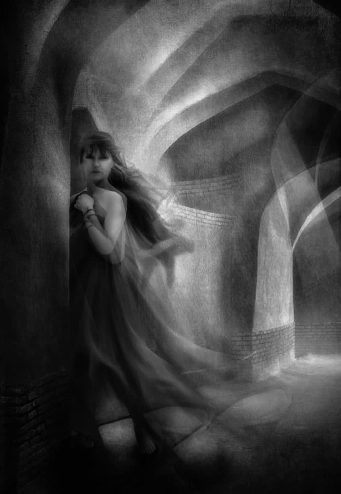 Ethereal Woman Arches by Charlaine Gerber — canvas wall art