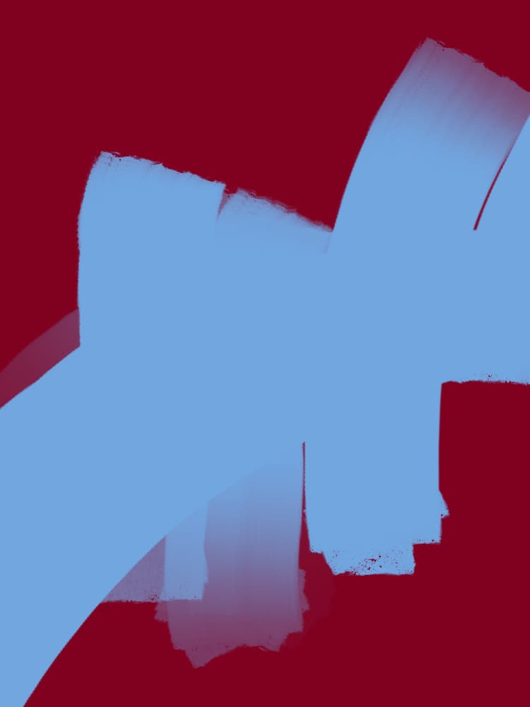 Bold Blue Strokes by Studio Palette — canvas wall art