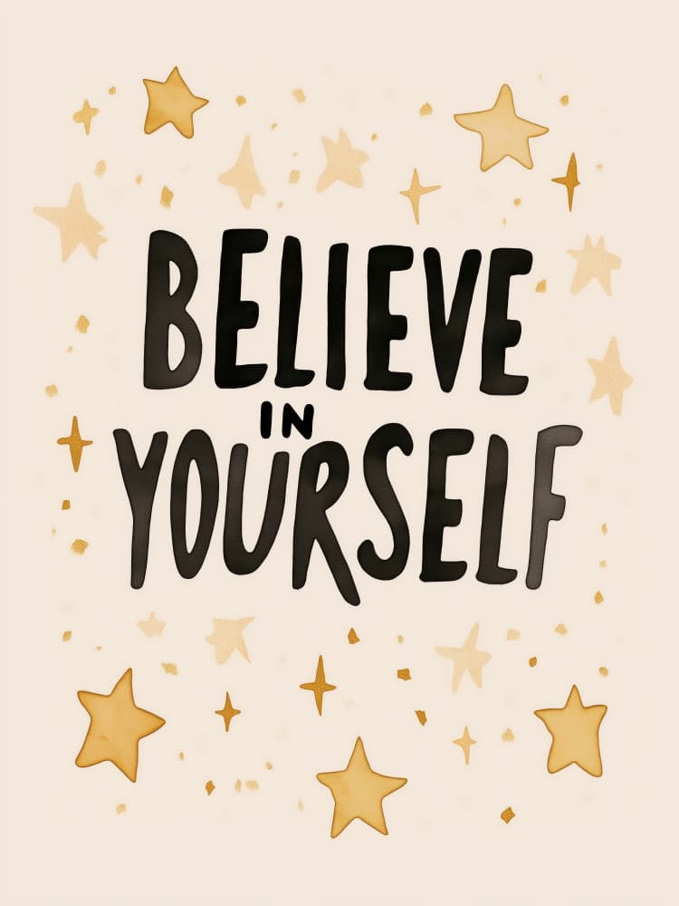 Starry Confidence by Treechild — canvas wall art