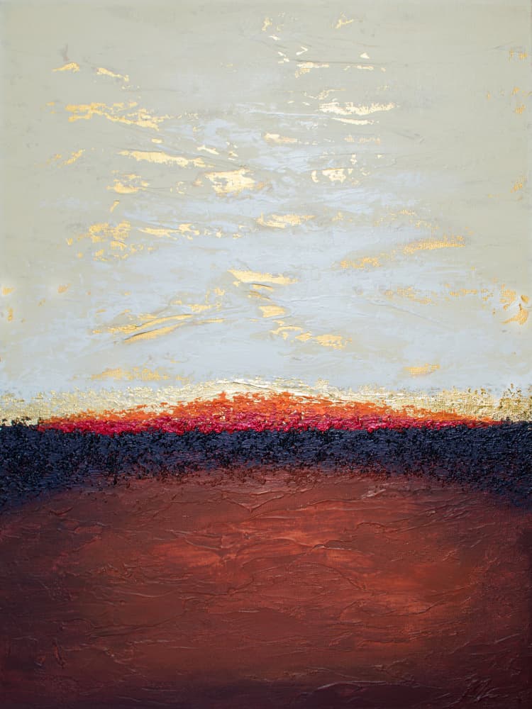 Golden Desert Horizon by Alyson Storms — canvas wall art
