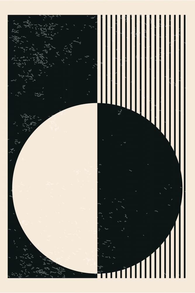 Black and White Planets Series #3 by jay stanley — canvas wall art