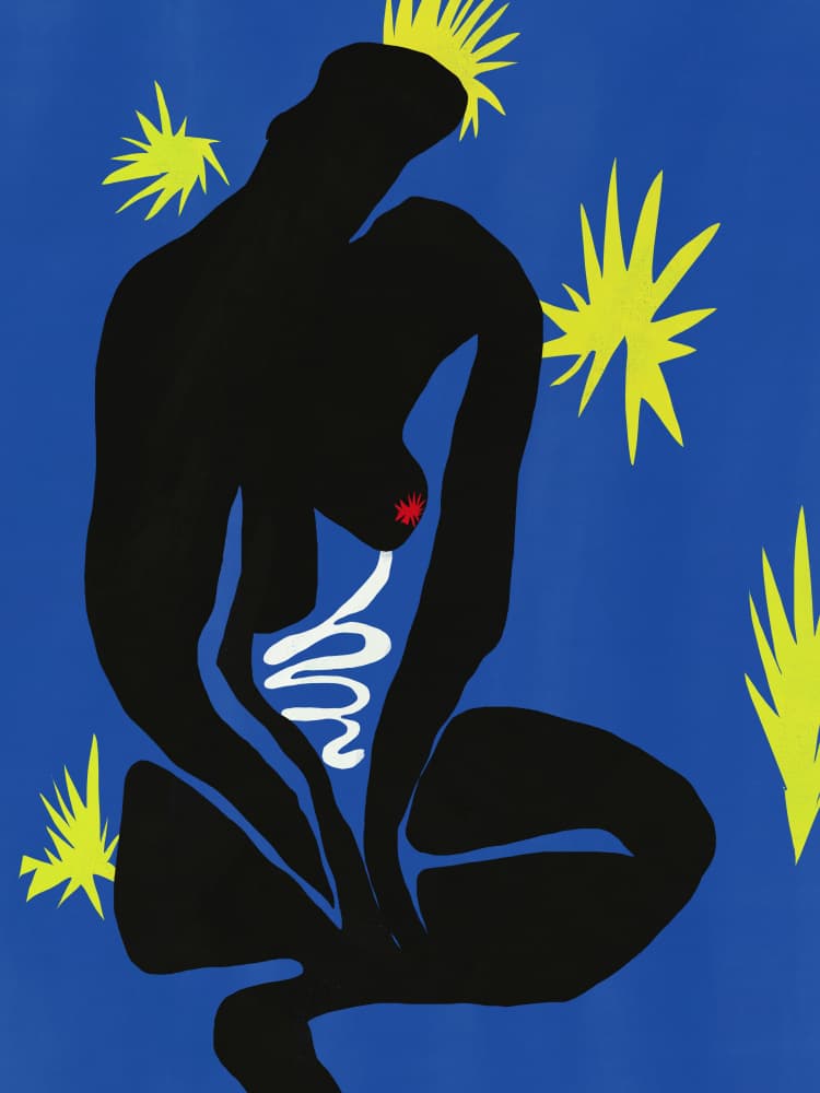 Celestial Nude Silhouette by Little Dean — canvas wall art