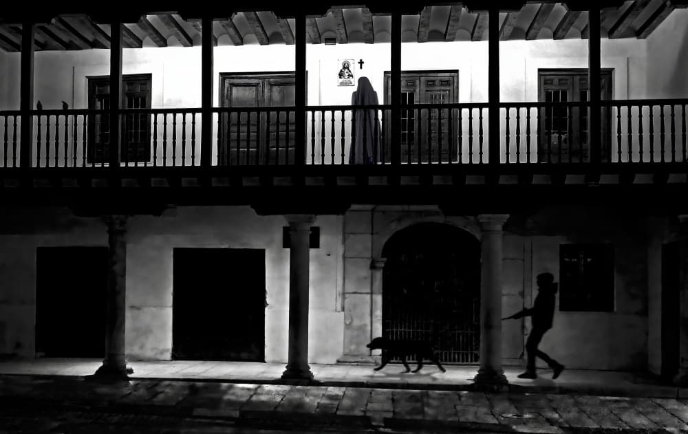 Mysterious Old City Night by Giorgio Pizzocaro — canvas wall art