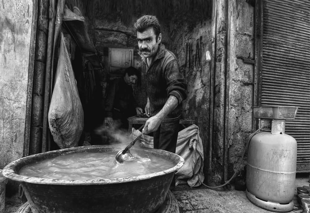 Traditional Street Cook by Emine Basa — canvas wall art