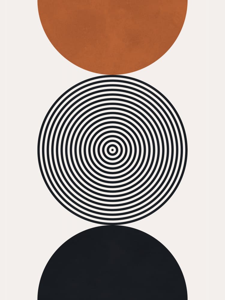 Modern Geometric Balance by Vitor Costa — canvas wall art