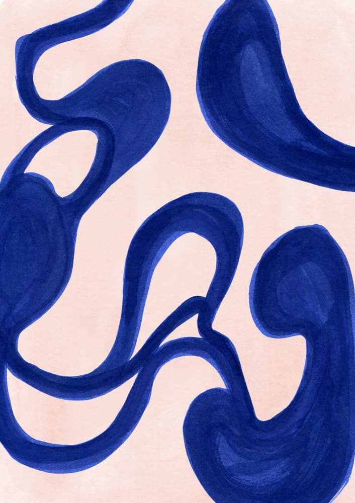 Fluid Organic Flow by Jenja Braun — canvas wall art