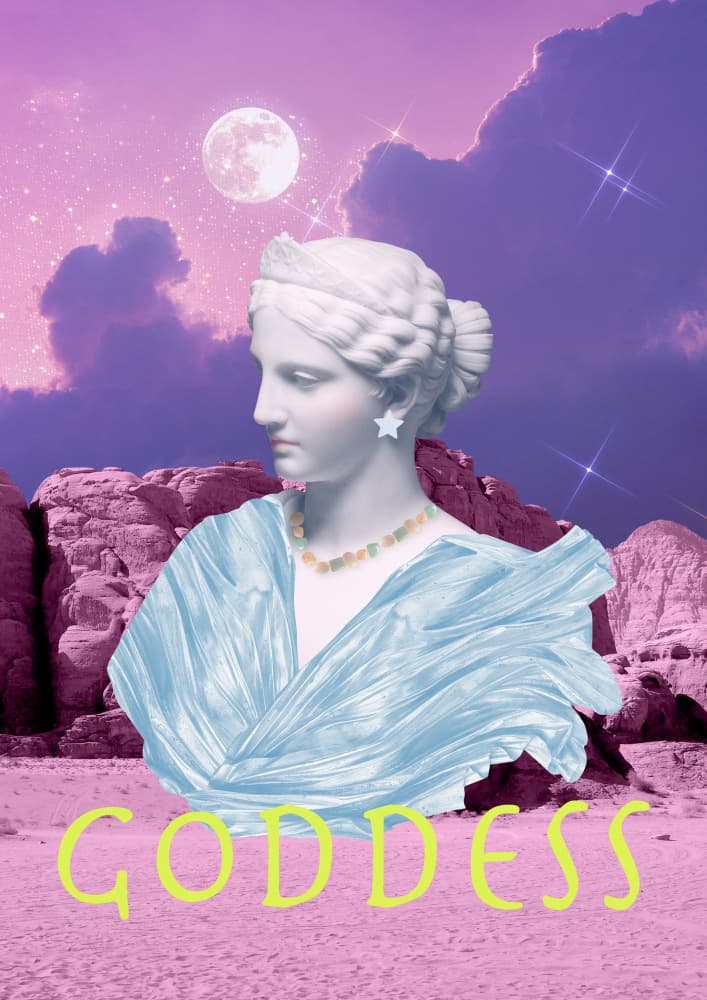 Goddess of the Desert Moon by Talitha McQueen — canvas wall art