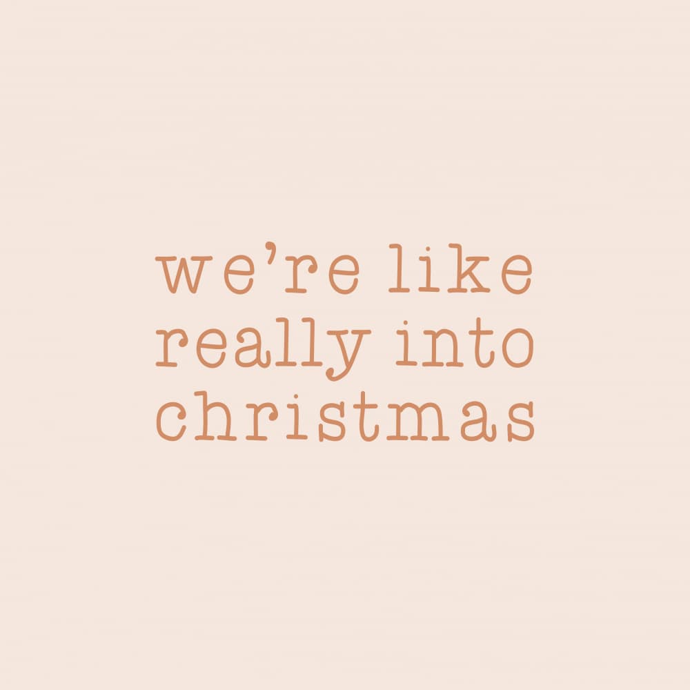 We're Really Into Christmas by Orara Studio — canvas wall art