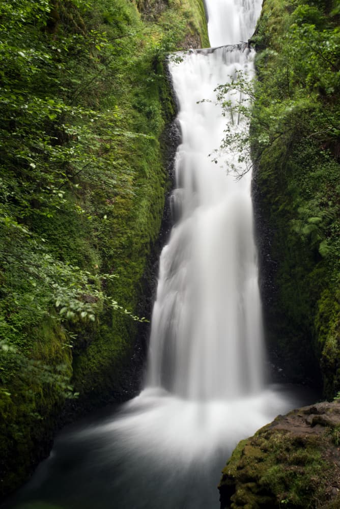 Cascading Green Waterfall by Tim Mossholder — canvas wall art