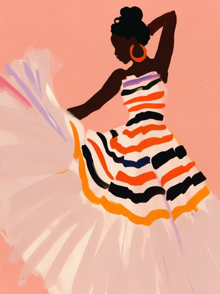 Dancer's Flourish by Treechild — canvas wall art