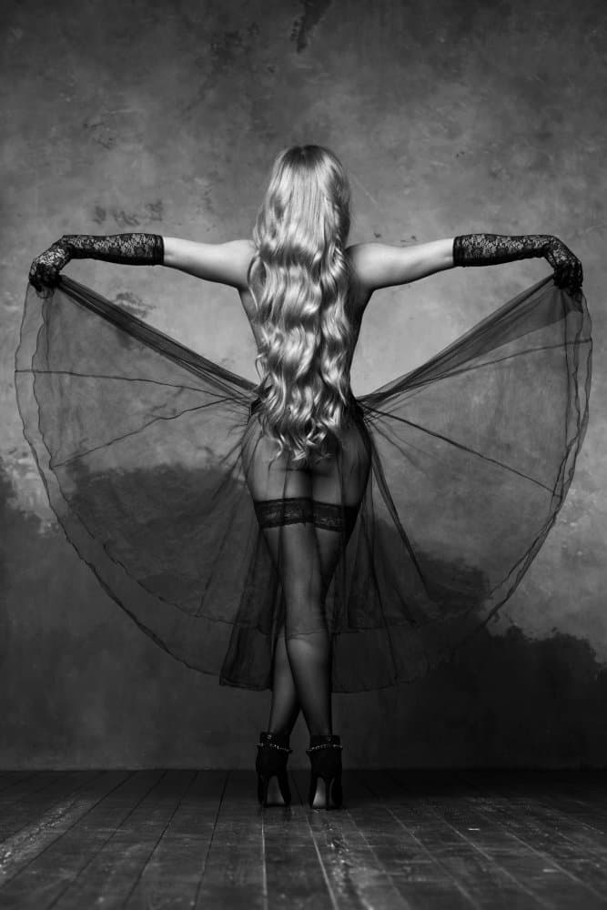 Elegant Flowing Figure by Leonid Markachev — canvas wall art