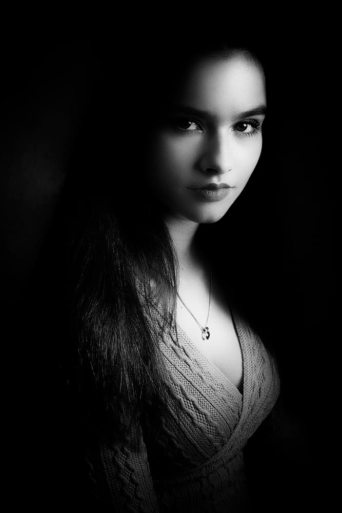 Mysterious Woman Portrait by Jacob Tuinenga — canvas wall art