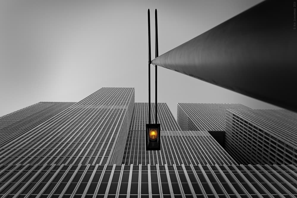 Modern City Glow by Wim Schuurmans — canvas wall art