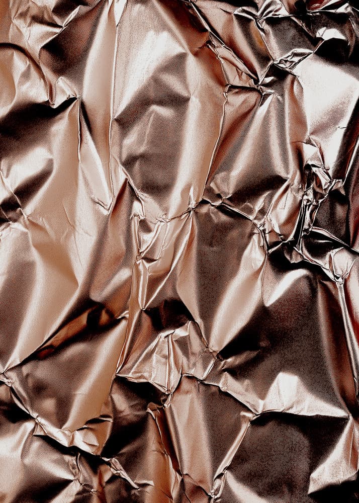 Crinkled Rose Gold Foil by Pictufy Studio IV — canvas wall art