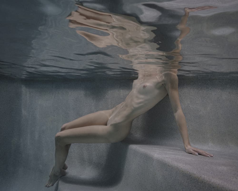 Serene Underwater Form by Craig Stampfli — canvas wall art