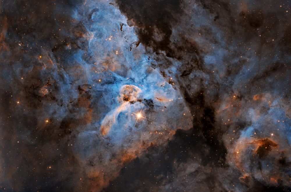 Stellar Nebula Glow by Vikas Chander — canvas wall art