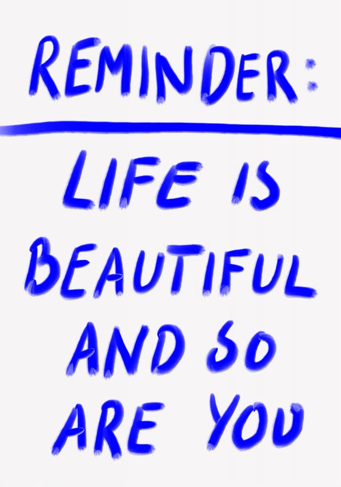 Beautiful Reminder by Athene Fritsch — canvas wall art