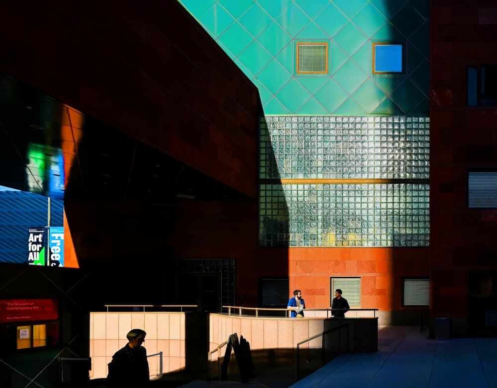 Urban Geometry Sunlight by Arnon Orbach — canvas wall art