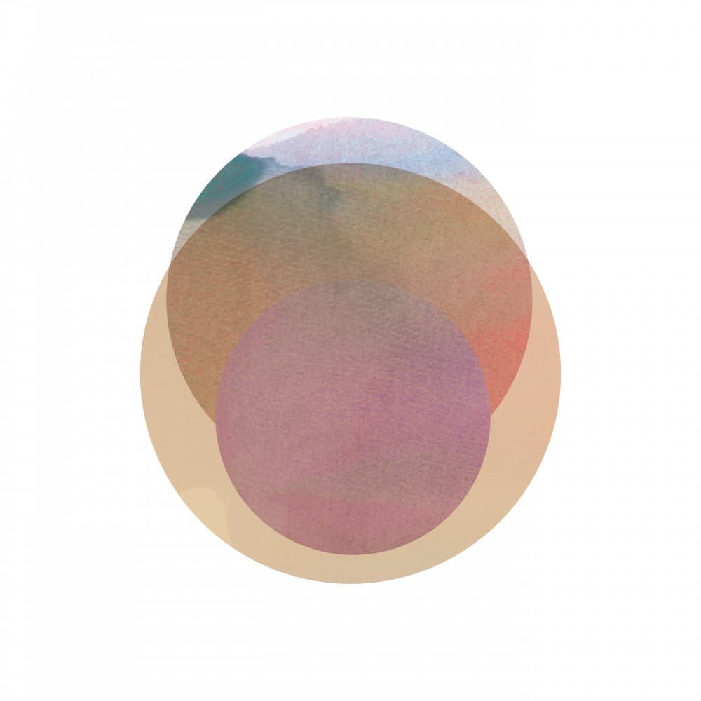 Abstract Pastel Circles by cartissi — canvas wall art