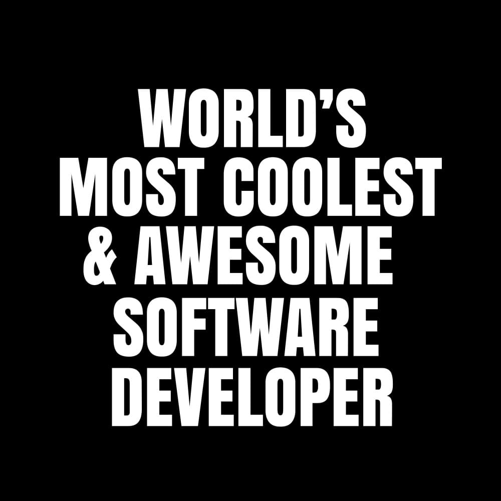 World's Coolest Software Developer by Happie Eagle — canvas wall art