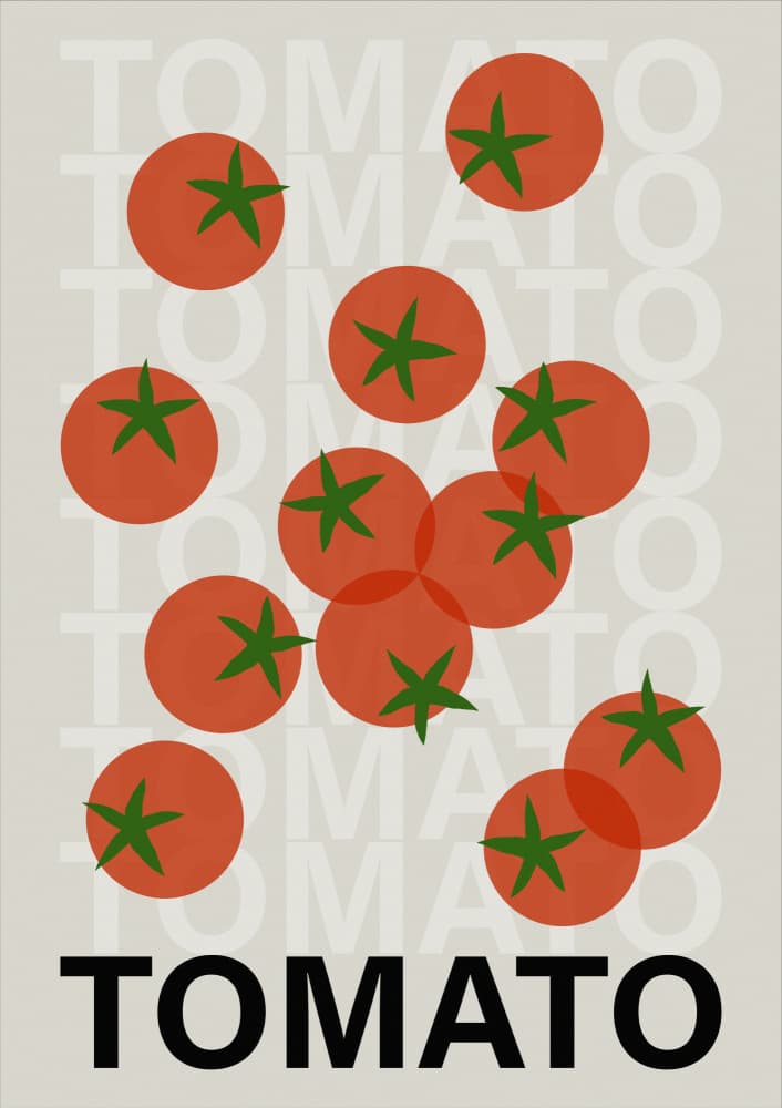Fresh Red Tomatoes by Paulina Budka — canvas wall art