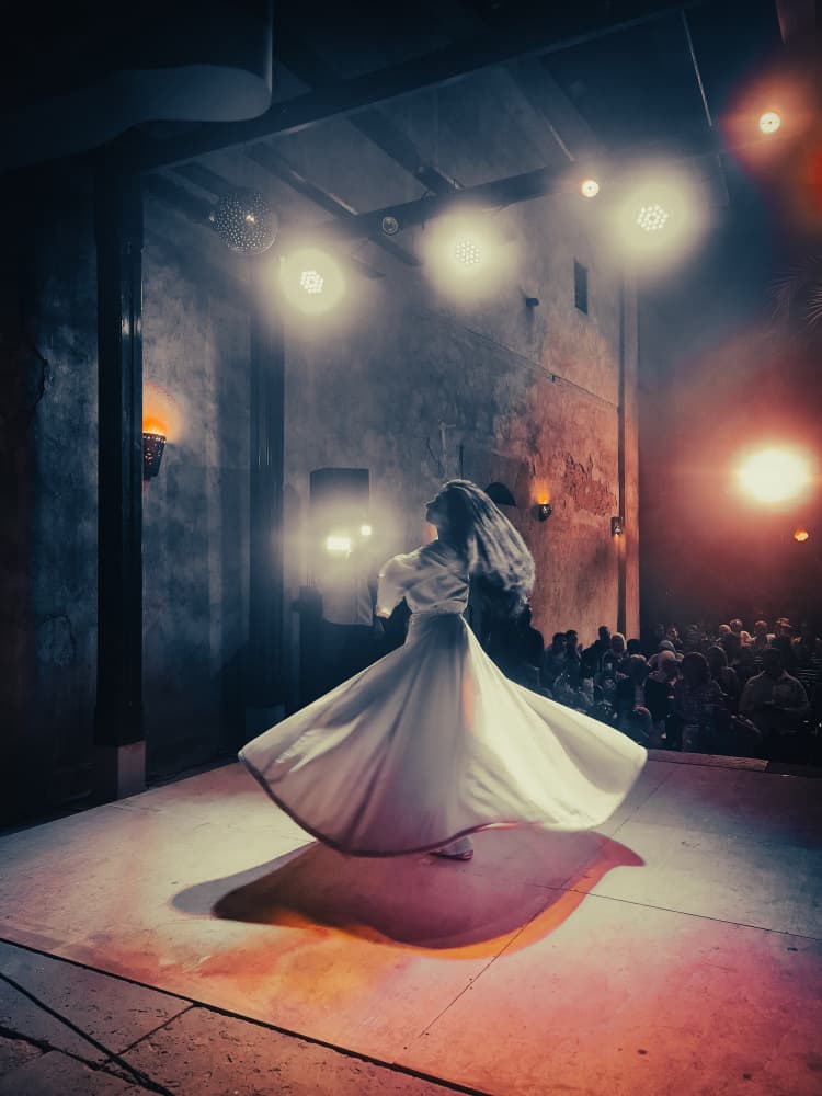 Graceful Whirling Dervish by Asmaa ElTouny — canvas wall art