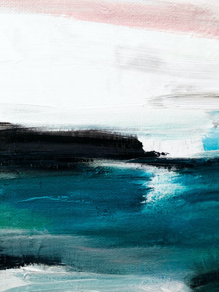 Abstract Ocean Horizon by Ejaaz Haniff — canvas wall art