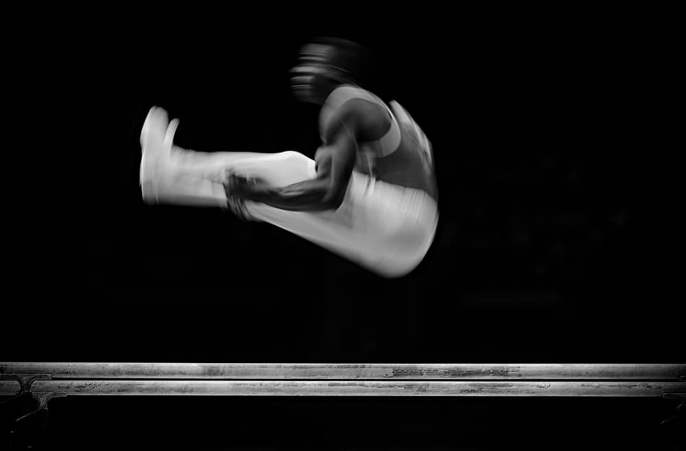 Gymnast In Motion by Howard Ashton-Jones — canvas wall art