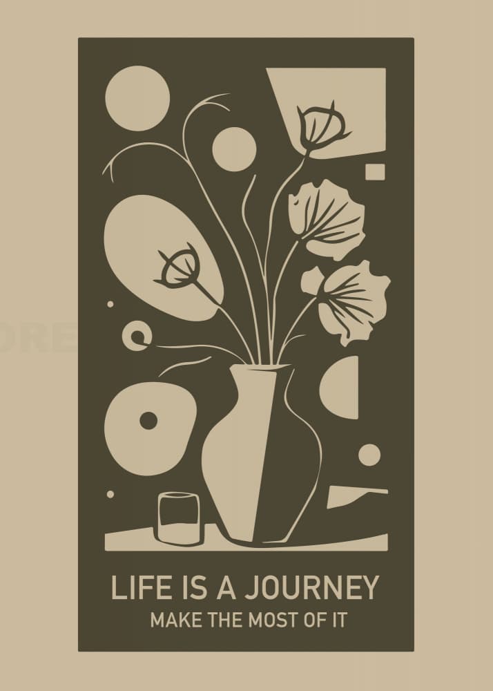 Life's Journey Floral by Andreas Magnusson — canvas wall art