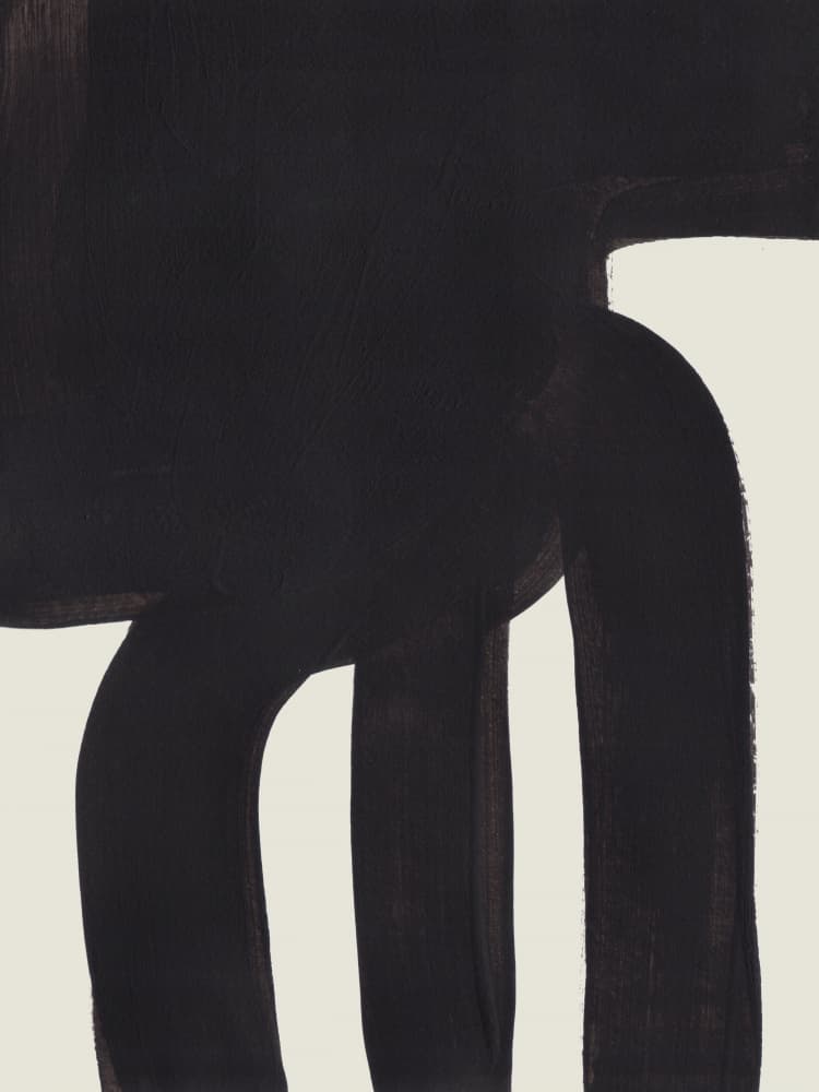 Abstract Dark Curves by Ejaaz Haniff — canvas wall art