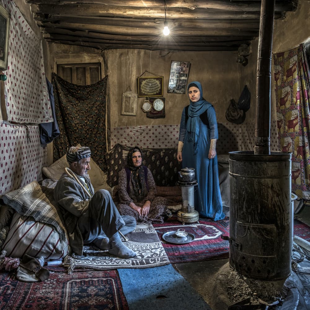 Iranian Family Scene by Abbas Arabzadeh — canvas wall art